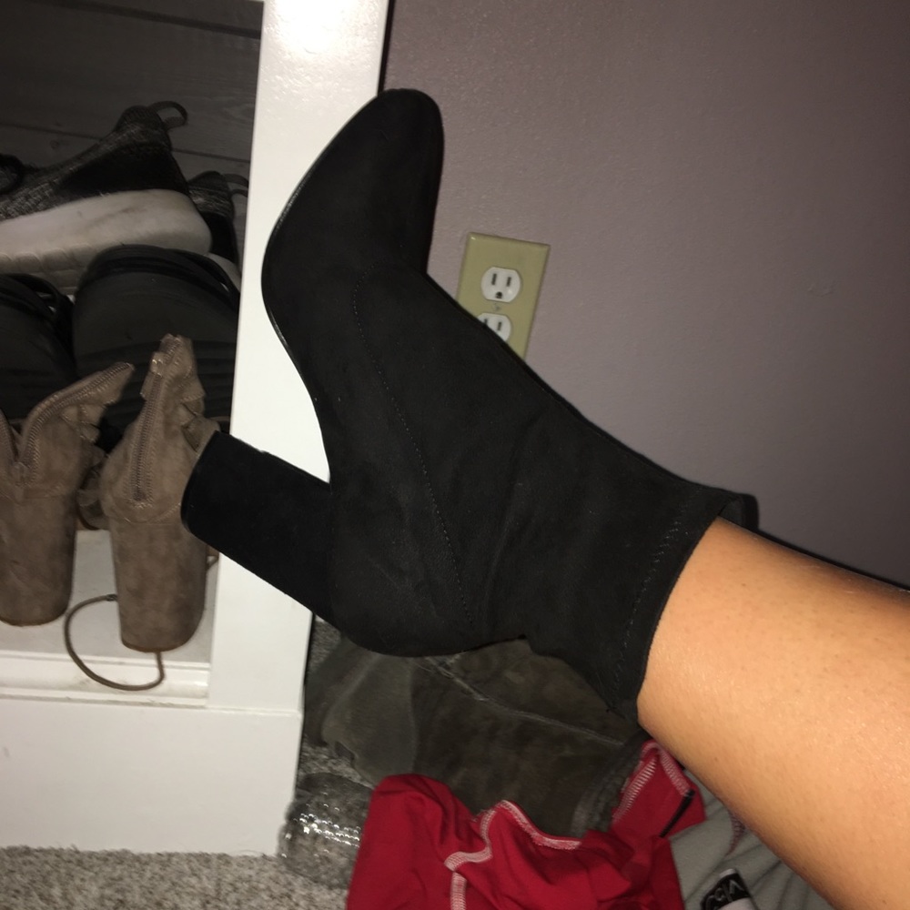 Black Velvet Heels